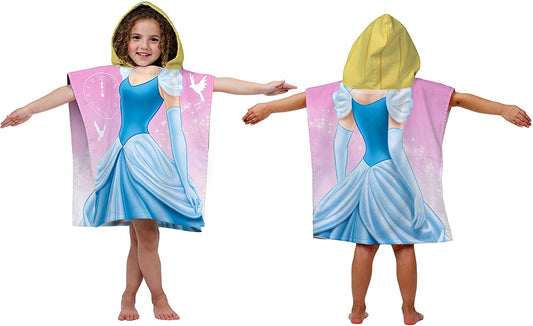 Disney Princess Cinderella Hooded Poncho Bath Beach Towel