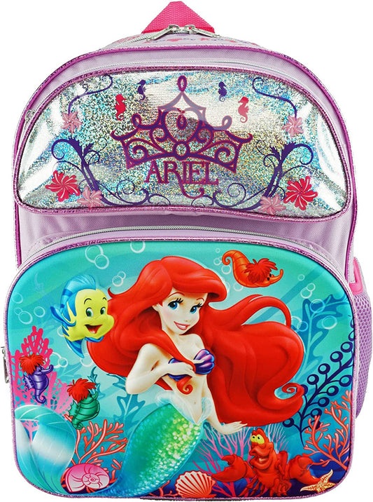The Little Mermaid Ariel Backpack Large 16-inch 3-D EVA Molded