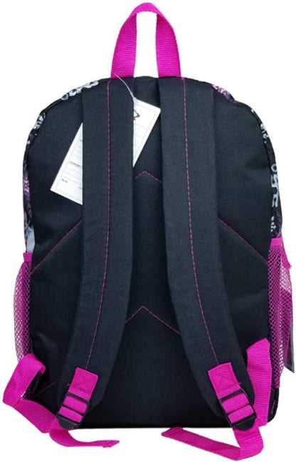 Disney Frozen Anna Elsa Olaf 16" Backpack Pink/Purple