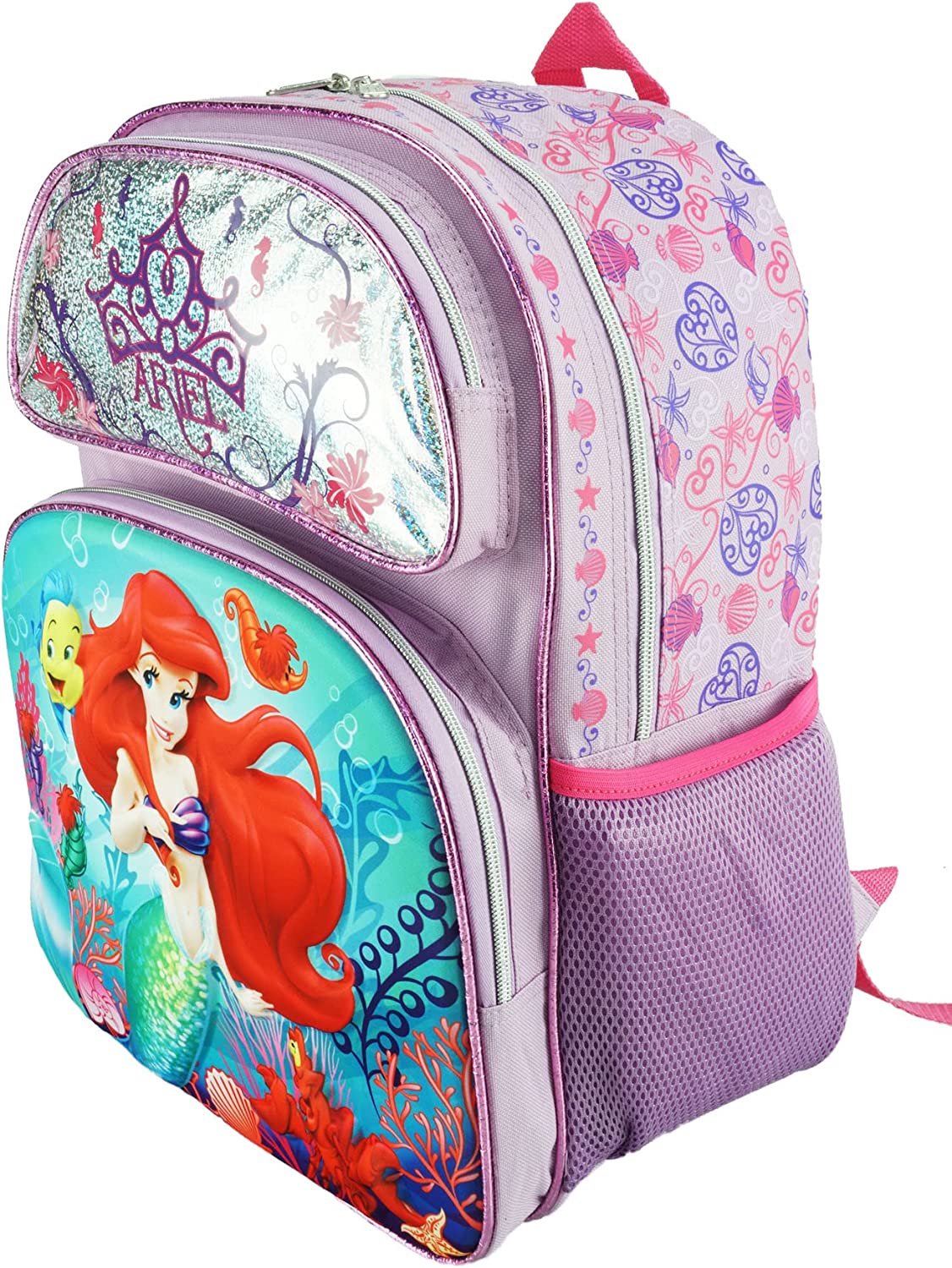 The Little Mermaid Ariel Backpack Large 16-inch 3-D EVA Molded